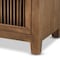 Baxton Studio Clement Oak Finished 2-Drawer Wood Spindle Nightstand 162-10555 - alternate 3